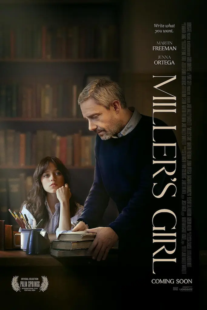 Miller’s Girl (2024) Poster: Jenna Ortega and Martin Freeman